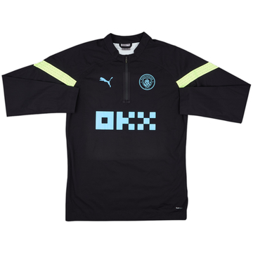 2022-23 Manchester City Puma 1/4 Zip Drill Top - 8/10 - (L)
