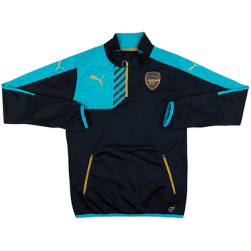 2015-16 Arsenal Puma 1/4 Zip Sweat Top - 10/10 - (S)