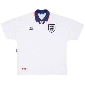 1993-95 England Home Shirt - 4/10 - (XL)