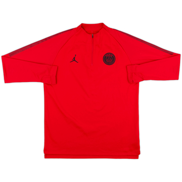2018-19 Paris Saint-Germain Nike Jordan 1/4 Zip Sweat Top - 10/10 - (L)