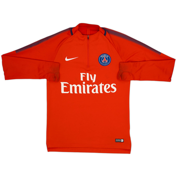 2017-18 Paris Saint-Germain Nike 1/4 Zip Drill Top - 7/10 - (S)