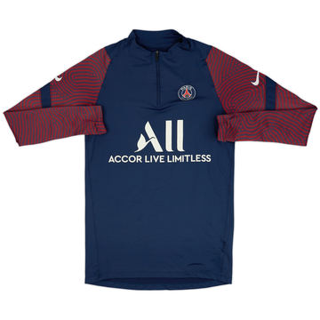 2020-21 Paris Saint-Germain Nike 1/4 Zip Drill Top - 6/10 - (S)
