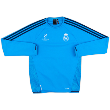 2015-16 Real Madrid CL adidas Drill Top - 9/10 - (S)