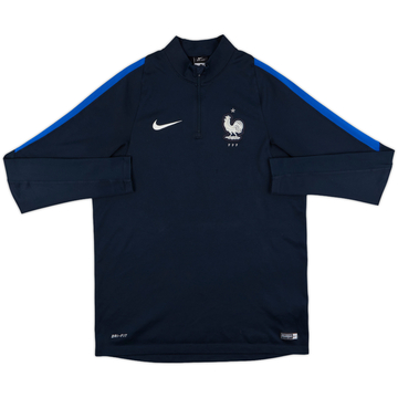 2016-17 France Nike 1/4 Zip Sweat Top - 8/10 - (M)