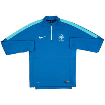 2015-16 France Nike 1/4 Zip Drill Top - 5/10 - (M)