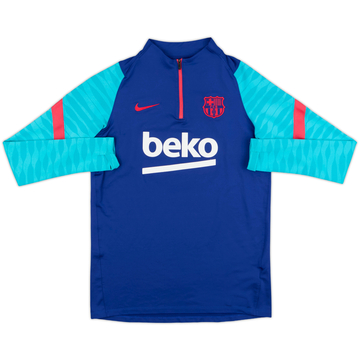 2020-21 Barcelona Nike 1/4 Zip Sweat Top - 7/10 - (M)