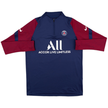 2020-21 Paris Saint-Germain Nike 1/4 Zip Drill Top - 9/10 - (L)