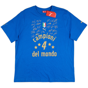 2006 Italy Puma 'Signed' Graphic Tee (XXL)
