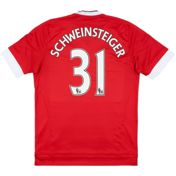 2015-16 Manchester United Home Shirt Schweinsteiger #21 - 7/10 - (M)