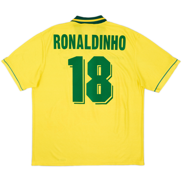1994 Brazil Home Shirt Ronaldinho #18 - 6/10 - (XL)