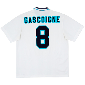 1995-97 England Home Shirt Gascgoine #8 - 8/10 - (XXL)