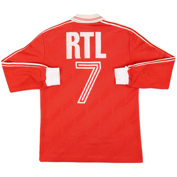 1980s Coupe de France Home L/S Shirt #7 - 7/10 - (M)