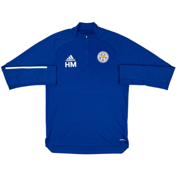 2019-20 Leicester City Staff Issue adidas 1/4 Zip Drill Top HM - 9/10 - (M)