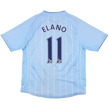 2007-08 Manchester City Home Shirt Elano #11 - 7/10 - (M)