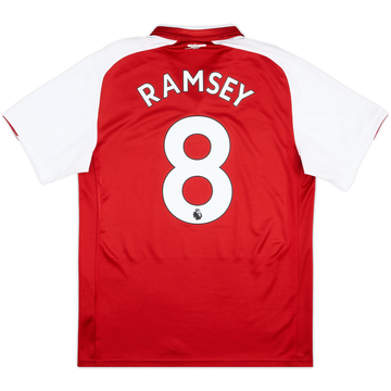 2017-18 Arsenal Home Shirt Ramsey #8 - 9/10 - (L)