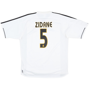 2003-04 Real Madrid Home Shirt Zidane #5 - 6/10 - (L)