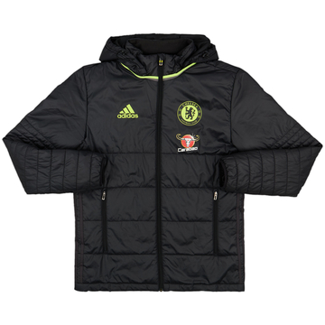 2016-17 Chelsea adidas Padded Bench Coat - 8/10 - (S)