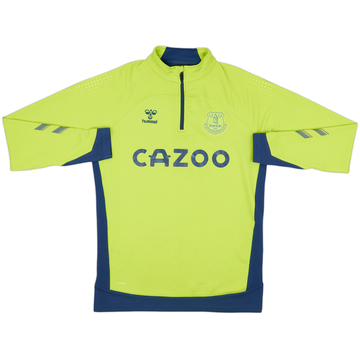 2020-21 Everton Hummel 1/4 Zip Drill Top - 8/10 - (M)