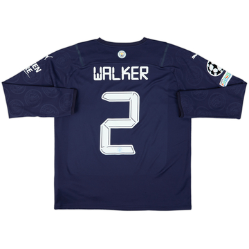 2021-22 Manchester City Third L/S Shirt Walker #2 - 9/10 - (L)