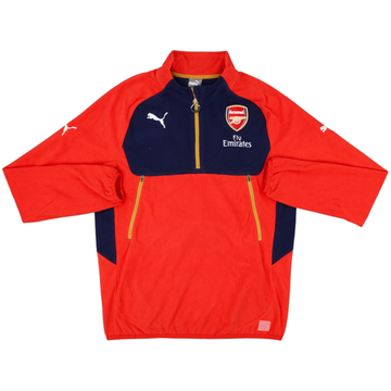 2015-16 Arsenal Puma 1/4 Zip Fleece Top - 10/10 - (M)