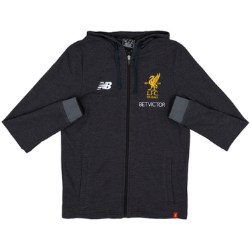 2017-18 Liverpool New Balance Hooded Track Jacket - 9/10 - (S)