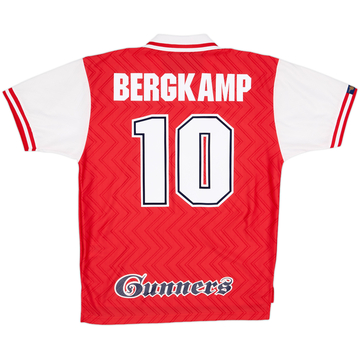 1996-98 Arsenal Home Shirt Bergkamp #10 - 8/10 - (L)