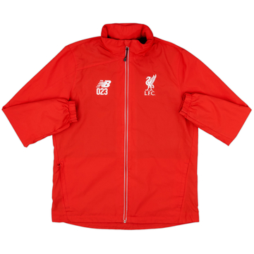 2015-16 Liverpool Player Issue New Balance Hooded Rain Jacket #023 - 9/10 - (M)