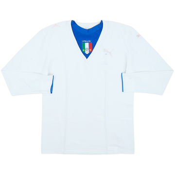 2006 Italy Away L/S Shirt - 4/10 - (S)