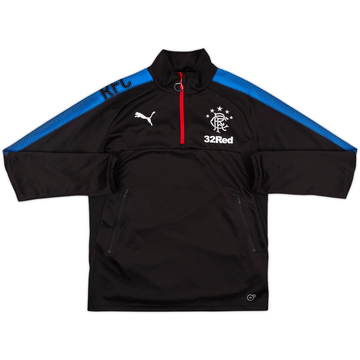 2017-18 Rangers Puma 1/4 Zip Sweat Top - 10/10 - (M)