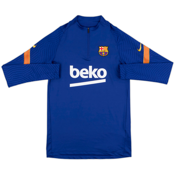 2020-21 Barcelona Nike 1/4 Zip Sweat Top - 8/10 - (S)