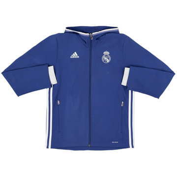 2016-17 Real Madrid adidas Hooded Track Jacket - 7/10 - (M.Boys)