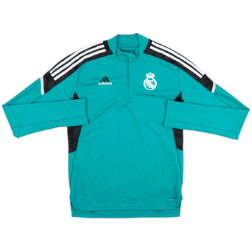 2021-22 Real Madrid adidas 1/4 Zip Drill Top - 8/10 - (S)