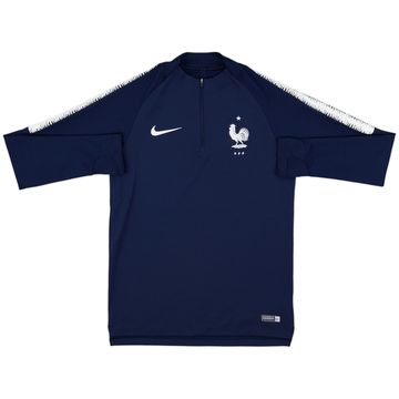 2017-18 France Nike 1/4 Zip Drill Top - 9/10 - (S)