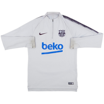 2018-19 Barcelona Nike 1/4 Zip Sweat Top - 7/10 - (S)