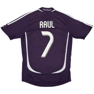 Camiseta de la tercera equipación del Real Madrid 2006-07 Raul #7 - 6/10 - (S)