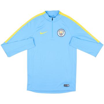 2016-17 Manchester City Nike 1/4 Zip Drill Top - 7/10 - (S)