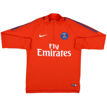 2017-18 Paris Saint-Germain Nike 1/4 Zip Drill Top - 9/10 - (M)