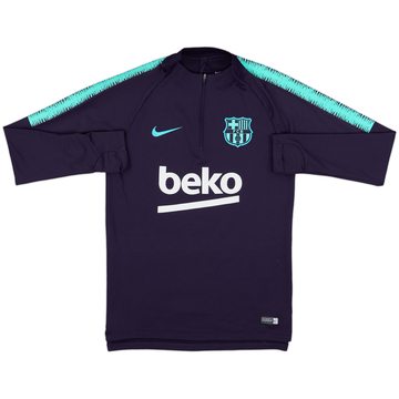 2018-19 Barcelona Nike 1/4 Zip Drill Top - 8/10 - (S)