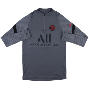 2021-22 Paris Saint-Germain Nike 1/4 Zip Drill Top - 9/10 - (S)