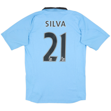 2012-13 Manchester City Home Shirt Silva #21 - 8/10 - (M)