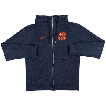2018-19 Barcelona Nike Hooded Zipped Sweat Top - 8/10 - (S)