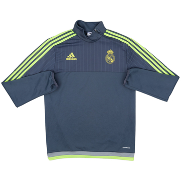 2015-16 Real Madrid adidas 1/4 Zip Drill Top - 8/10 - (S)