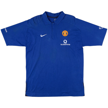 2002-03 Manchester United Nike 1/4 Zip Polo Shirt - 5/10 - (L)