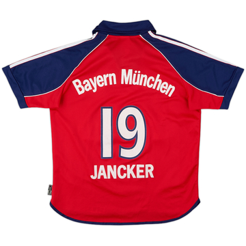 1999-01 Bayern Munich Home Shirt Jancker #19 - 8/10 - (Y)