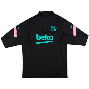 2020-21 Barcelona Nike 1/4 Zip Sweat Top - 8/10 - (M)