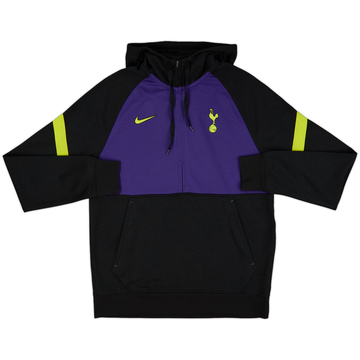 2021-22 Tottenham Nike 1/2 Zip Hooded Sweat Top - 8/10 - (M)