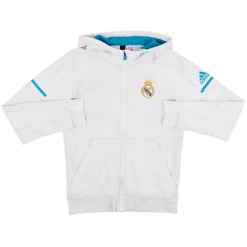 2017-18 Real Madrid adidas Zipped Hooded Sweat Top - 6/10 - (S)