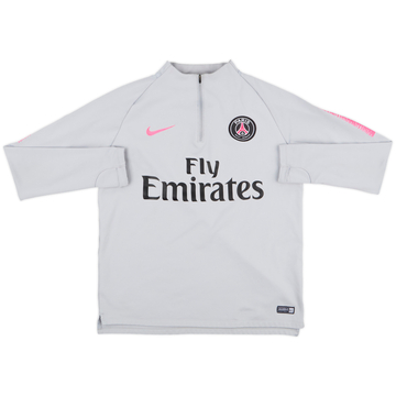 2018-19 Paris Saint-Germain Nike 1/4 Zip Sweat Top - 7/10 - (L)