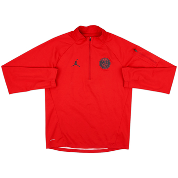 2018-19 Paris Saint Germain Jordan 1/4 Zip Training Top - 7/10 - (S)