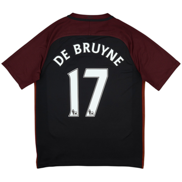 2016-17 Manchester City Away Shirt De Bruyne #17 - 9/10 - (M)